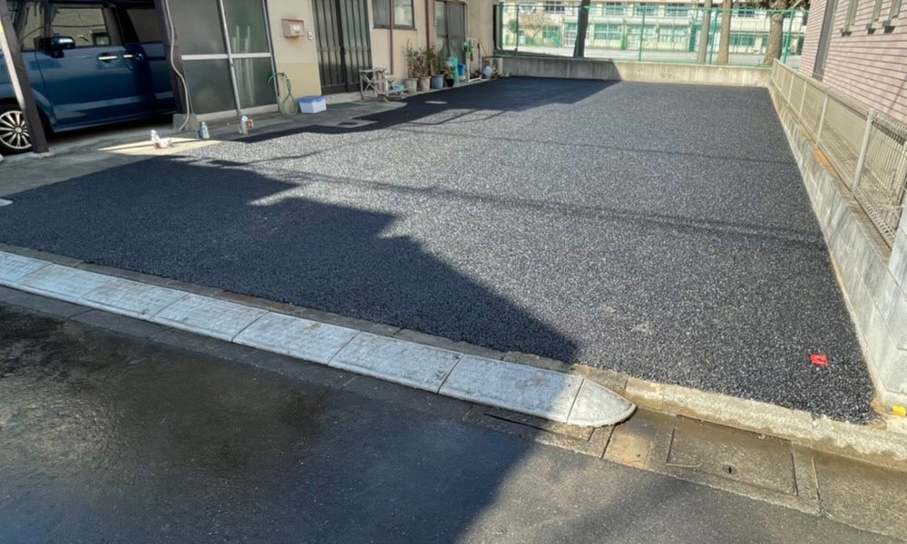 月極駐車場のアスファルト舗装工事/東京都板橋区大山東